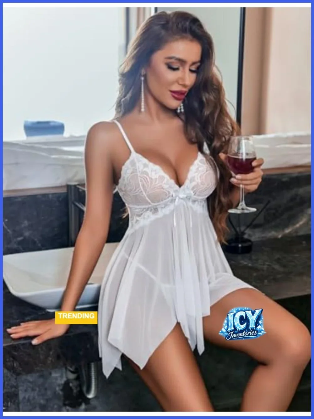 Lace Babydoll Lingerie Sexy Sleepwear Plus Size XS-5XL Adjustable Straps